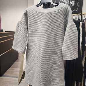 Ballon Sleeves Tunic Mini Dress